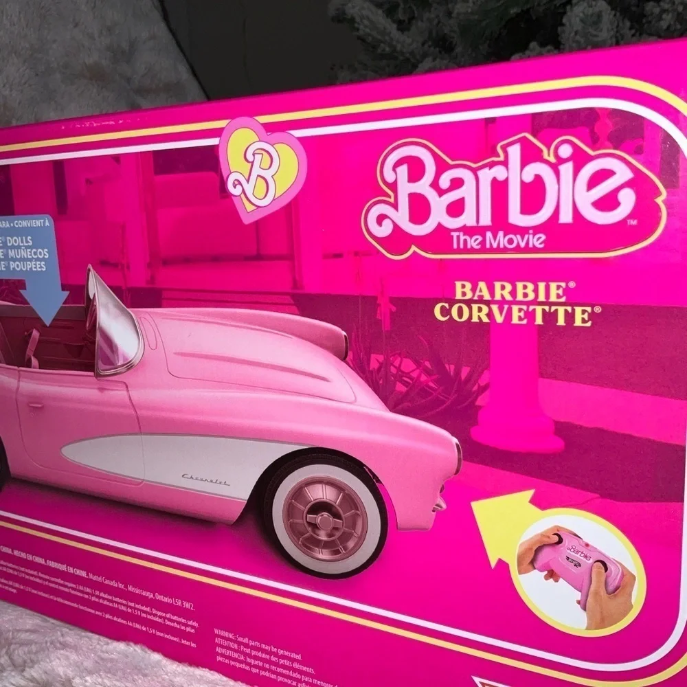 Hot Wheels RC Barbie Corvette Remote Control Car from Barbie: The Movie - Picture 10 of 16